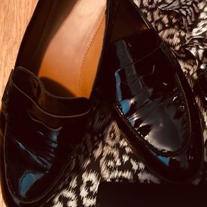 Sarto by Franco Sarto black patent leather loafers